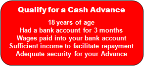 Qualify For A Cash Advance